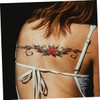 Baluue 2sets Realistic Butterfly Flower Temporary Stickers for Women Body