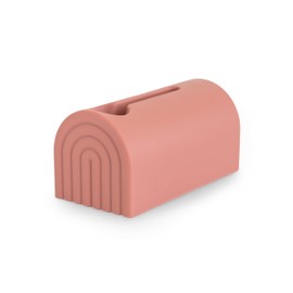 mushie Bath Spout Cover | Soft Silicone Bathtub Faucet Safety Guard for Kids | Universal Fit (Rose)