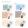 Myfelicity 6 Sets of Embroidery Kits, Flower and Grass Patterns,