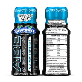 All Black Everything Energy Shots | 12 Pack | 300mg Caffeine | Blue Razz | Zero Sugar | Energy +Â Focus Supplement | Nootropic Blend for Gym or Work