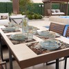 MARBLELIZED - Washable American Placemats, Brown Marble Effect Fabric Placemats,