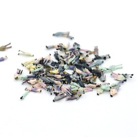 ZIJIA 100pcs 1:150 Scale N Gauge Model Painted Figure for Street Building Train Layout,0.8cm x 0.4cm