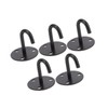 5Pcs Heavy Duty Fixed Pad Eye Plate Thickened Black 304