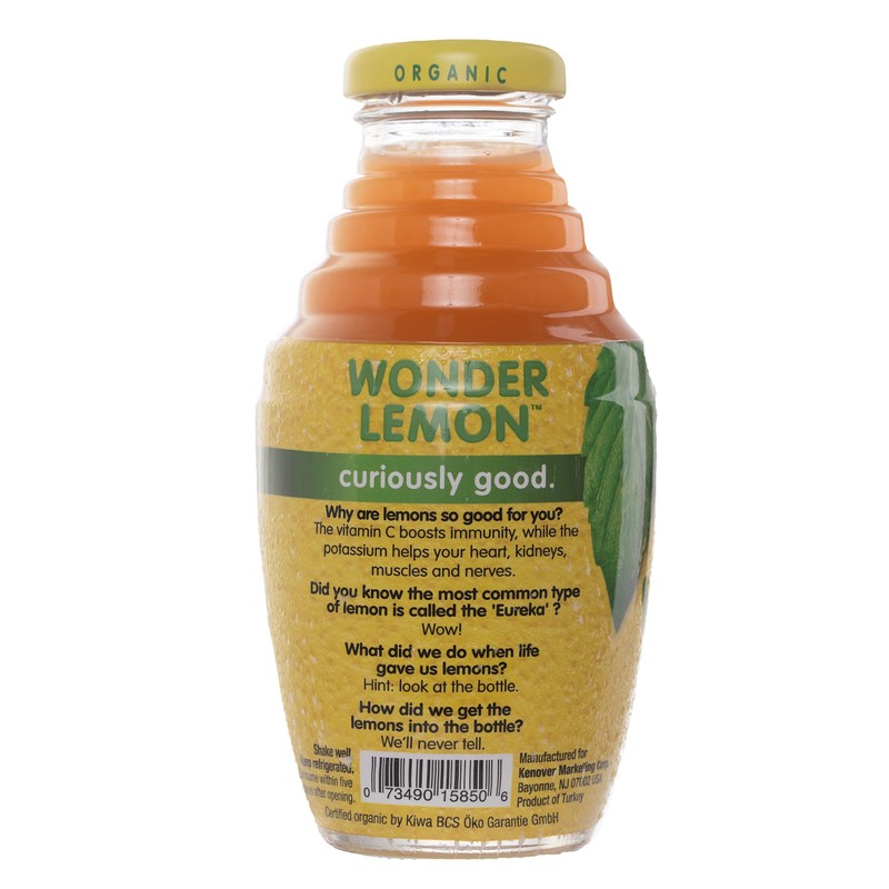 Wonder Lemon Organic Lemon Mint Cold Pressed Juice, 8.45oz (6