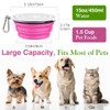 Pawaboo Collapsible Dog Bowls 2 Pack, Silicone Feeding Watering Bowls