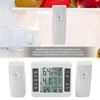 Audible Alarm Therometer, Refrigerator Thermometer with LCD Display, Wireless Indoor