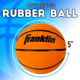 Franklin Sports 3 Mini Basketballs with Pump - 5 Inch Sized Perfect for Kids Ages 6+
