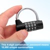 PATIKIL Combination Padlock, 4 Digit Gym Locker Lock Zinc Alloy