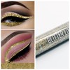 ELEGANI Glitter Liquid Eyeliner, Shimmer Sparkling Metallic Colorful Eyeliner -Gold