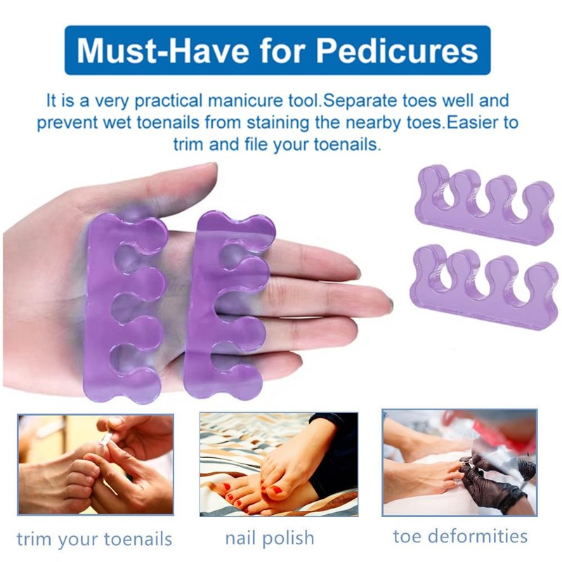 ZaxSota Toe Separators for Bunion & Nail Polish - Pedicure