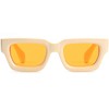 GFUIARA Trendy Square Sunglasses for Men Women Fashion Thick Rectangle