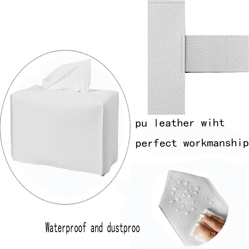 Purchase Rectangular Tissue Box Cover, Pu Leather Rectangle Tissue Box