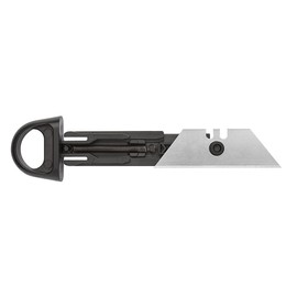 Wedo 78820 Safety Cutter (aus Metall auch für Linkshänder) schwarz/silber