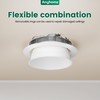 Anyhome 6 Inch Can Light Cover,12 Pack White Can Light