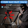 NineLeaf Bike Alarm USB Rechargeable with Mount, Bike Alarm with