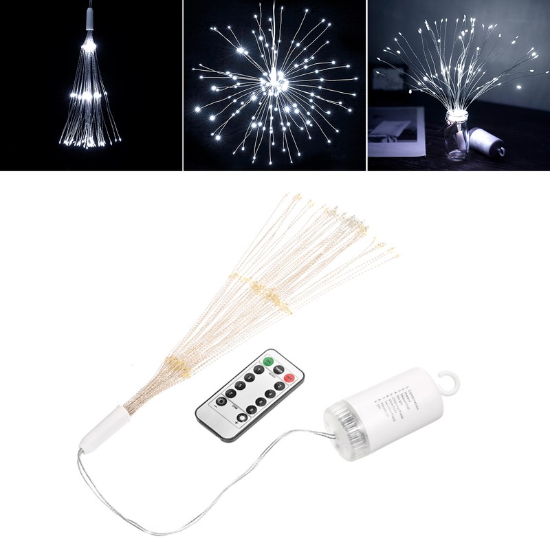 2Pcs Fireworks Light 150 LEDs Christmas String Lights with Remote