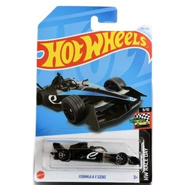 Hot Wheels Formula-E Gen 3 Race Car (Black/Blue), HW Race Day 9/10, New for 2024