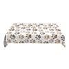 Worltoldb Dog paw Print Tablecloths Polyester Table Cloth for Kitchen