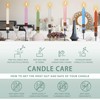 Fresh Mint Green Taper Candlesticks 8 Inch Handmade Smokeless Taper