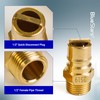 [100% Solid Brass] BlueStars 1/2 inch Gas Quick Connect Kit