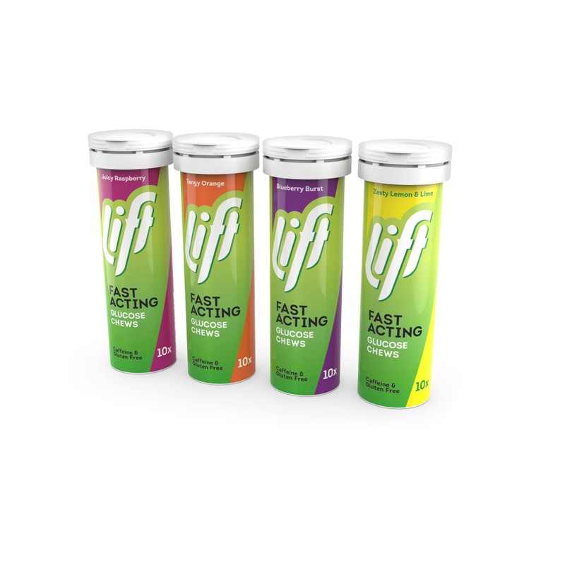 Lift | Fast-Acting Glucose Chewable Energy Tablets | Lemon &