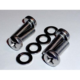 Complete M6x20mm TV Wall Mount Installation Fastener Kit • Bracket to TV + Bracket to Wall • for TVs 30" - 40" (VESA 200) • Stainless Steel