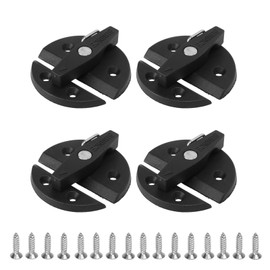 4 Sets Boat Cabinet Twist Latch Reinforced Nylon 59mm Round Turn Button Lock for Yacht RV Door Cabinet Hatch