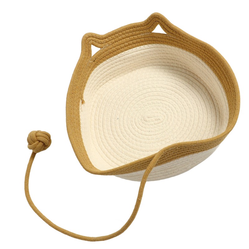 Handwoven Cotton Rope Cat Bed Multifunctional Exquisite Comfortable Cat House