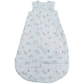 Loulou Lollipop Lightweight Muslin Wearable Baby Blanket Sleeping Bag, Unisex Infant Toddler, 0.5 TOG, 2-Way Zipper Girl Boy Sleepsack (Ice hockey, 18-36 M)