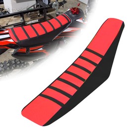 BIUGERCN Motorcycle Seat Covers Universal Non-Slip Soft Cushion Covers for EXC XC SX FE TE WR CRF XR RMZ KLX YZ PW Most Dirt Pit Bike Enduro Red