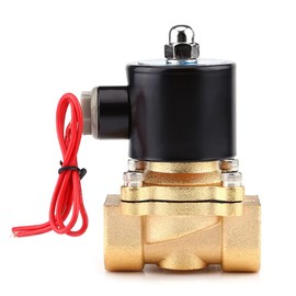 Válvula solenoide eléctrica NC de 3/4 ", válvula electromagnética de aleación de zinc, mejor para trabajos intermitentes de corta duración, diseñada para instalarse en interiores