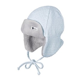 Sterntaler Boys Aviator Hat with Ties, Blue (sky 323)