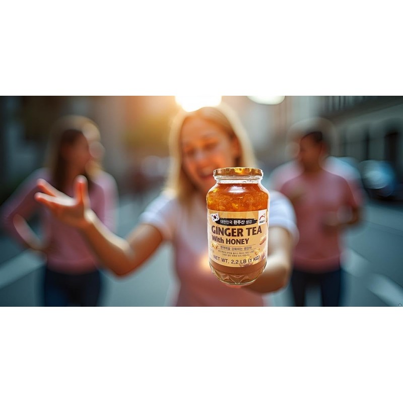 HAIO Ginger Tea With Honey - Korean Herbal Tea 2.2LBS_4