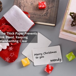 150 Pcs Blank Kraft Cards,Business Cards, White Business Message Card Blank Playing Card for Learning, Study, DIY, Memory