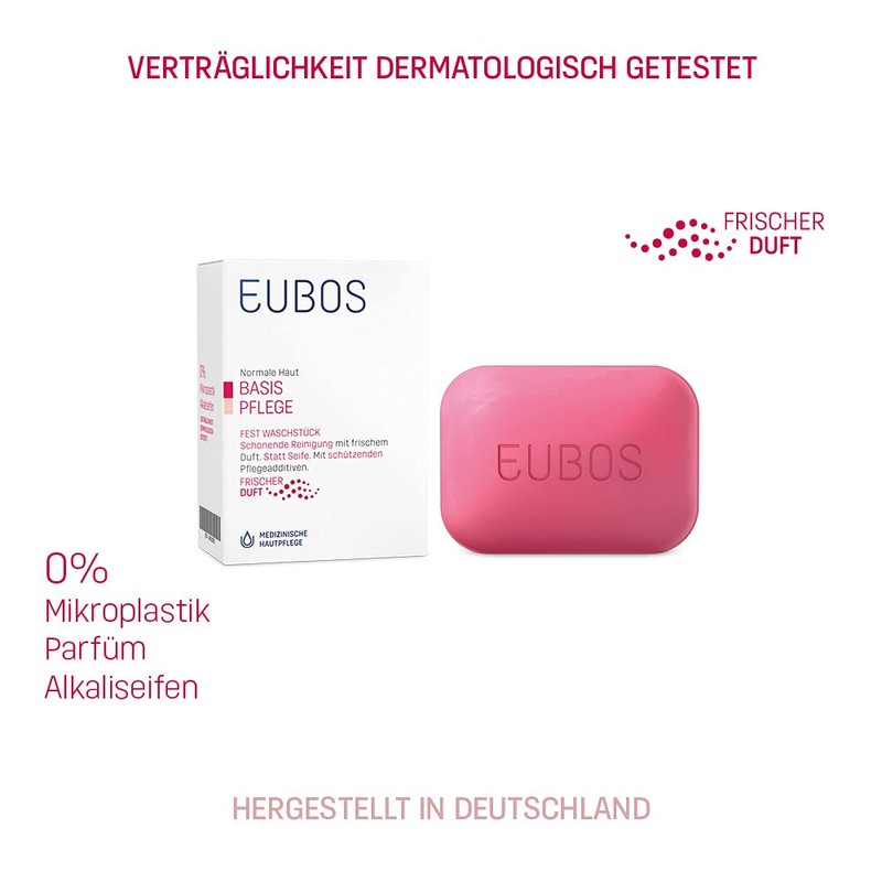 Eubos Firm wash piece red, 125 g, against blemished skin,