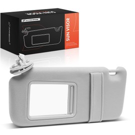 A-Premium Left Driver Side Sun Visor Compatible with Toyota Venza 2009-2016, with Mirror and Light, Gray