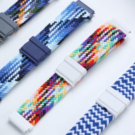 [XYTYJQ] for Watch Band, 20mm 22mm, Watch Band, Loop Nylon Band, Strap, 20mm, 22mm, Adjustable Braided Magnetic Suction Watch Band, Breathable and Soft, Nylon Loop, Quick Release Watch Band (No Tools