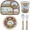 Childrens Dinner Set 4 Piece Dinner Set Bowl, Fork, Spoon,