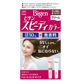 Hoyu Begen Speedy Color Cream 2 (Brighter Light Brown) 1.4 oz (40 g) + 2 1.4 oz (40 g)