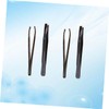 FOMIYES 4pcs Eyebrow Shaping Tool Stainless Steel Eyebrow Clips Tweezers