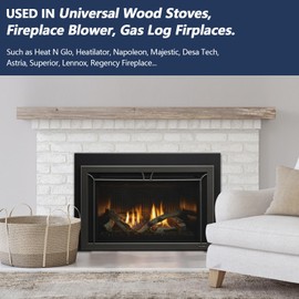 Hiorucet Fireplace Thermostat & Rheostat Variable Speed Control Switch for Universal Wood Stove and Fireplace Blower Heat N Glo, Heatilator, Napoleon, Majestic, Desa, Astria, Superior, Lennox, Regency