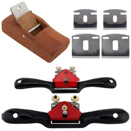 Omninmo 7pcs Adjustable SpokeShave Portable Woodworking Planes Wood Working Hand Tool Set for Wood Working, Wood Craver, Wood Craft