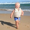 Kids Swim Vest 1-2 | Sid The Seagull Mustard Stripe