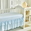 Patchwork Crib Bedding Set Blue Ocean Plaid Design 3 Pieces