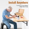 HBL' 2 Pack Folding Shelf Brackets 200MM Heavy Duty Shelf