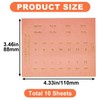 DC,CLISENCE 180pcs Monthly Tabs, Self-Adhesive Index Tabs for Planner, Colorful