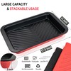 Czlizdyt Deep Grilling Prep and Serve Trays with lid, BBQ