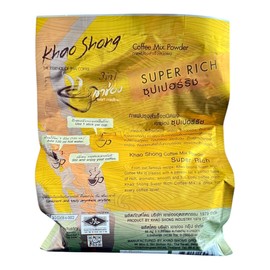 AquaNation Listing For Khao Shong Super Rich 3-in-1 Instant Coffee Mix – Bold & Aromatic Thai Coffee with Creamer & Sugar – Convenient Single-Serve Sachets for a Smooth & Full-Bodied Taste – 25 Sticks (15g Each) – Easy & Quick Brew (Pack of 1, Super Rich Flavor)