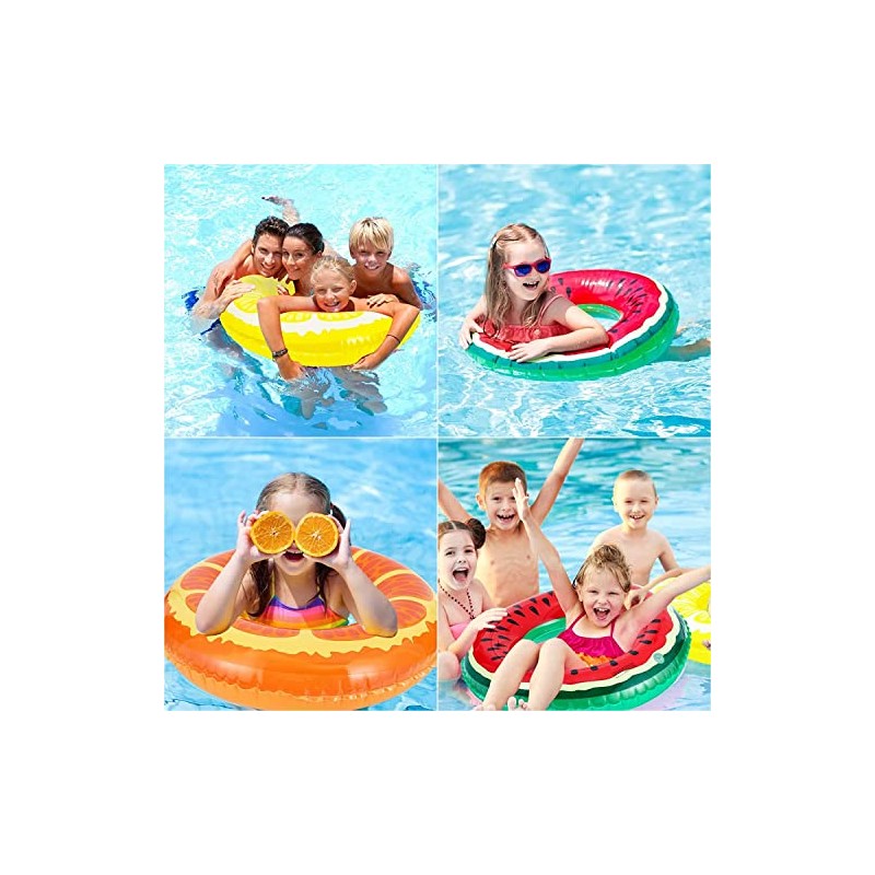 Jesir Fruta Piscina Flotadores, 3 Piezas de Inflables para Alberca