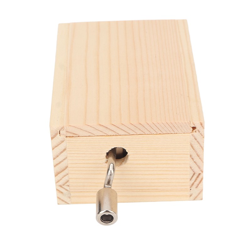Music Box 15 Note Hand Crank Compact Retro Style Attractive